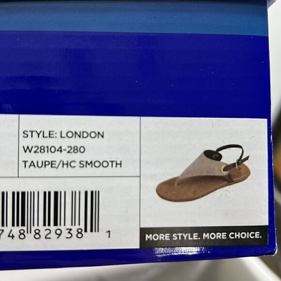 White Mountain London Flat Sandals Taupe Various Size - Picture 7 of 7